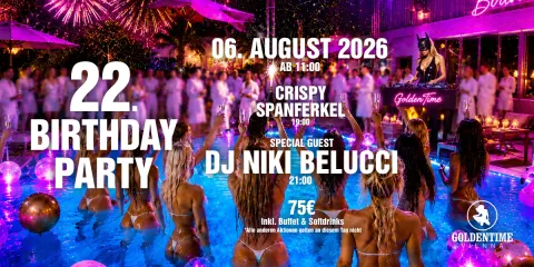 22 Jahre Goldentime Wien – Birthday Party