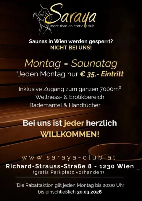 Sauna-Montag — Saraya Club Wien (A)