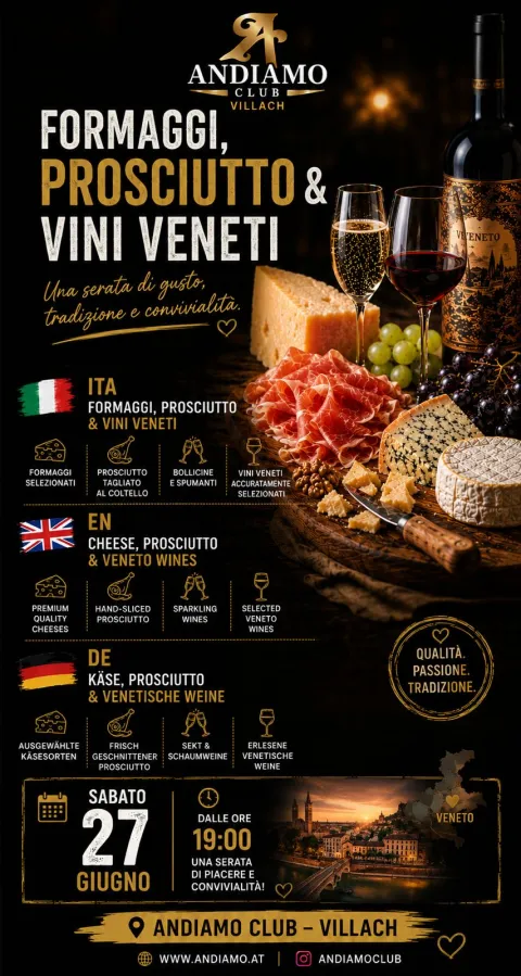 Käse, Prosciutto & Venetische Weine