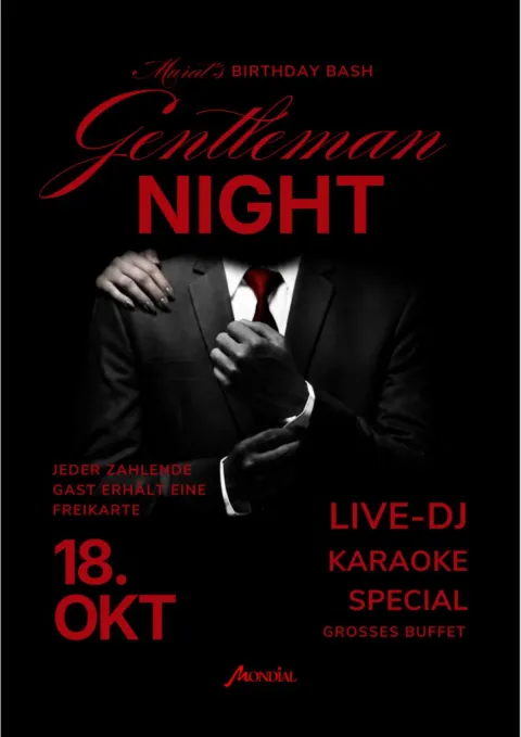 Murat’s Birthday Bash Gentleman Night