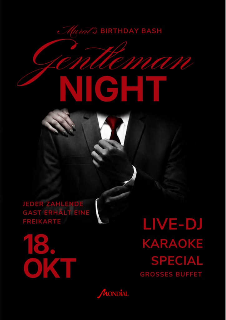 Murat’s Birthday Bash Gentleman Night