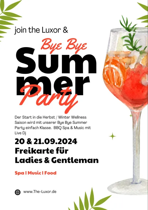Bye Bye Summer Party